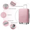 LARVENDER Carry On Luggage 20Inch Suitcase with Spinner Wheel,Hard Shell