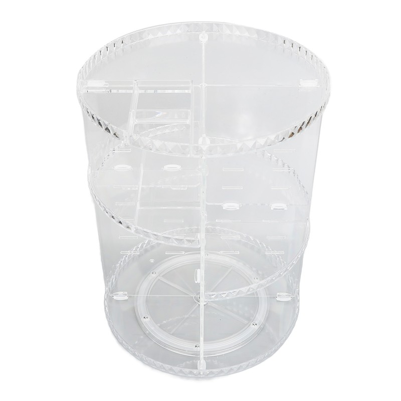 360 Degree Rotation Rotating Makeup Organizer Transparent Stable Base Cosmetic