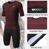 Logas Men‘s Triathlon Suit Trisuit Race Skinsuit Cycling Speed Suit