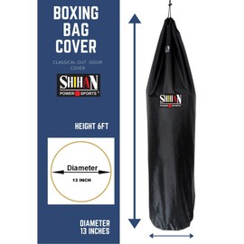 SHIHAN POWER SPORTS Boxing Bag Cover SPD DUST COVER 5-6ft, Ideal for freestanding boxing bags