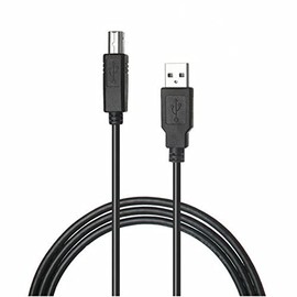SLLEA USB Cable PC Laptop Data Cord for Tascam DP-02 DP-02CF DP02 DP02CF TEAC Portastudio Digital Recorder Studio USB 2.0 Male A to Male B Data Sync Cord Lead Black