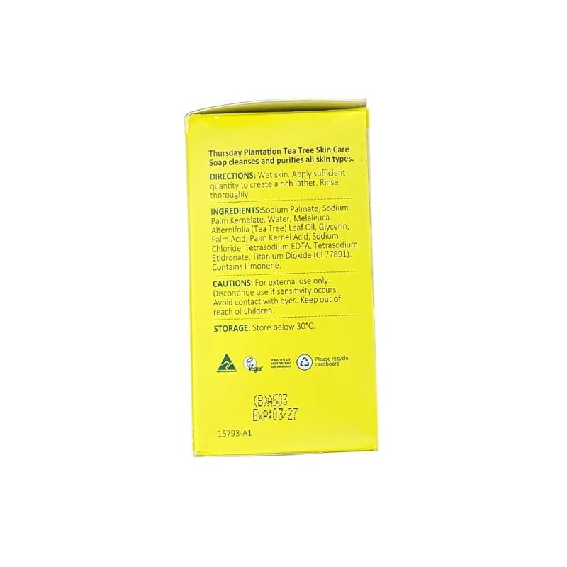 Thursday Plantation. Tea Tree Skin Care Soap. 4 Oz. (3