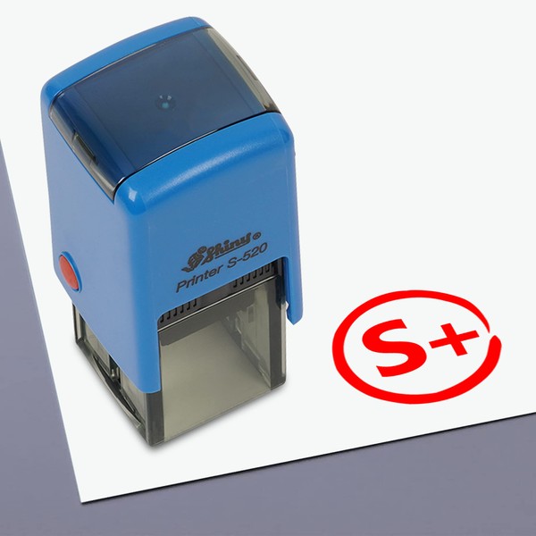 Printtoo Teachers Stamp Grade S Plus Self,Inking Rubber Stamp Motivation
