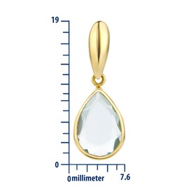 Miore Pendant Blue Topaz Yellow Gold 14 Kt/585