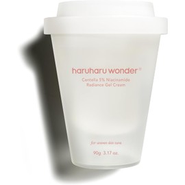 HARUHARU wonder Centella 5% Niacinamide Radiance Gel Cream, Hydrating & Soothing, Ultra-Lightweight, Improves Skin Tone, Pore Minimizer, Oil Control, For All Skin Types, 3.17 fl. Oz