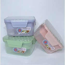 XJRJ Salad Lunch box, 25 oz Capacity, Lunch Box with Utensils, Diamond pattern (Pastel Pink)