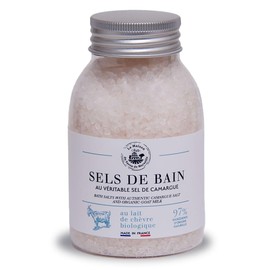 Maison du Savon de Marseille - French Bath Salts Made with Camargue Salt and Organic Goat's Milk - 300g