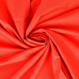 Fashion Track Red Fabric Cotton by The Metre UK - 58 Inches / 147.5 cm Wide - 100% Cotton Fabric Plain - 60 Square - Available in 20 Colours and 5 Sizes (1 Metre, Red)