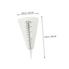 KONTONTY Rain Measuring Cup Cone Shaped Transparent Rain Gauge with