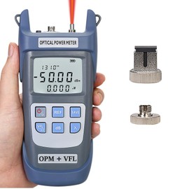 Duogalia Fiber Optical Power Meter with 10Km Light Source SC FC Connector, -50~26dBm, 10 Optic Wave Length, Optic Test Equipment for CCTV Communication Engineering