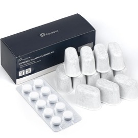possiave Espresso Machine Cleaning Tablets and Filters for Breville Espresso Machines (10 Tablets + 12 Filters) - 2 Gram Cleaning Tablets & Replacement Water Filter - Espresso Cleaner Accessories