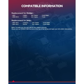 KAX Front Steering Knuckle & Wheel Bearing Hub Assembly Replacement for Jeep Compass 2007-2017,1PC Passenger Side Replaces 698-410