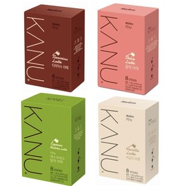 Maxim KANU Tiramisu, Vanilla, Mint Choco Latte - 8 Sticks Each