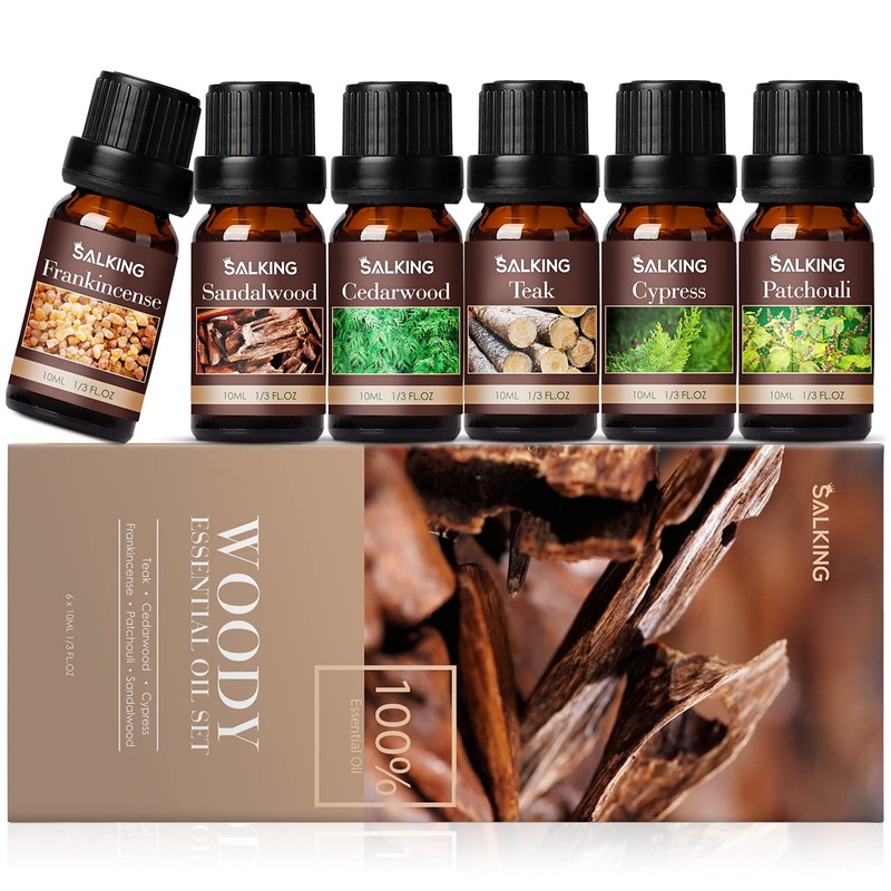 Woody Essential Oils Set, Men Scents Fragrance Oil for Candle