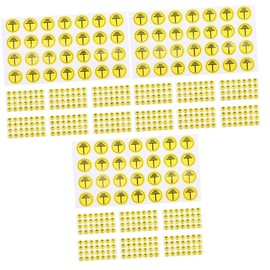 ARTIBETTER 3 Sets of Signage Label for Switch Panel Stickers for Panel Labels Warning Sticker with Floor Symbols Grounding Warning Sign Machine Safety Sticker Paper