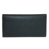 CTM® Leather Solid Color Checkbook Cover Wallet, Black
