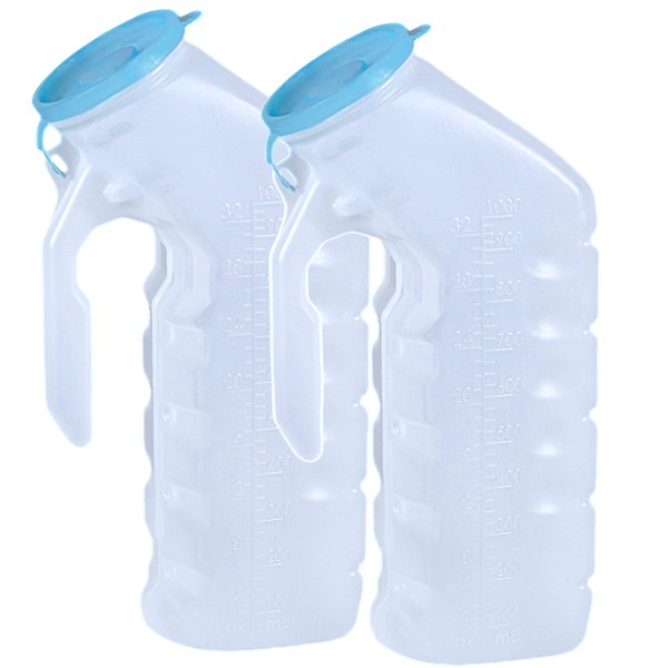 Vakly Male Urinal with Glow in The Dark Cover [32oz