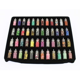 Olive-G Cute Mini Bottle Hologram Brion Deco Parts, Assorted, Set of 48
