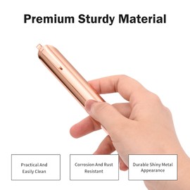 Restaurant Crumb Sweeper, Crumbers for Servers, Bread Scraper for Crumbs on Table & Tablecloths, Restaurant Supplies for Kitchen, Server Tools for Waiters, Waitresses and Server (5 PACK, Rose Gold)