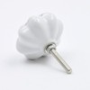 Grey Detailed Floral Pattern Ceramic Knob, Pull, Handle, for Cupboards,