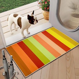 Rainbow Doormat Outdoor Indoor Mat for Entrance Rainbow Door Mat Front Door Mat Non-Slip Boho Door Mat Inside Outside Mat Entryway Welcome Mat Rug Floor Door Mat for Porch Home