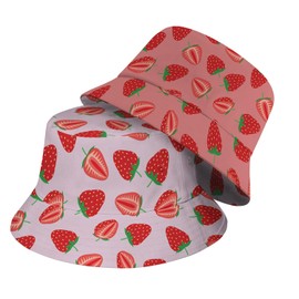 GANMP Bucket Hat for Women Men Unisex Sun Cap Packable Outdoor Fisherman Hat Headwear,Reversible Double-Side-Wear