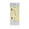Leviton TSL06-1LI Toggle Slide Universal Dimmer, 300W Dimmable LED & CFL, 600W Incandescent & Halogen For Single Pole or 3-Way, with Locator Light, Ivory, 1 Pack