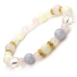 Happy Bomb Birthstone Combination Power Stone Bracelet Natural Blue Lace Quartz