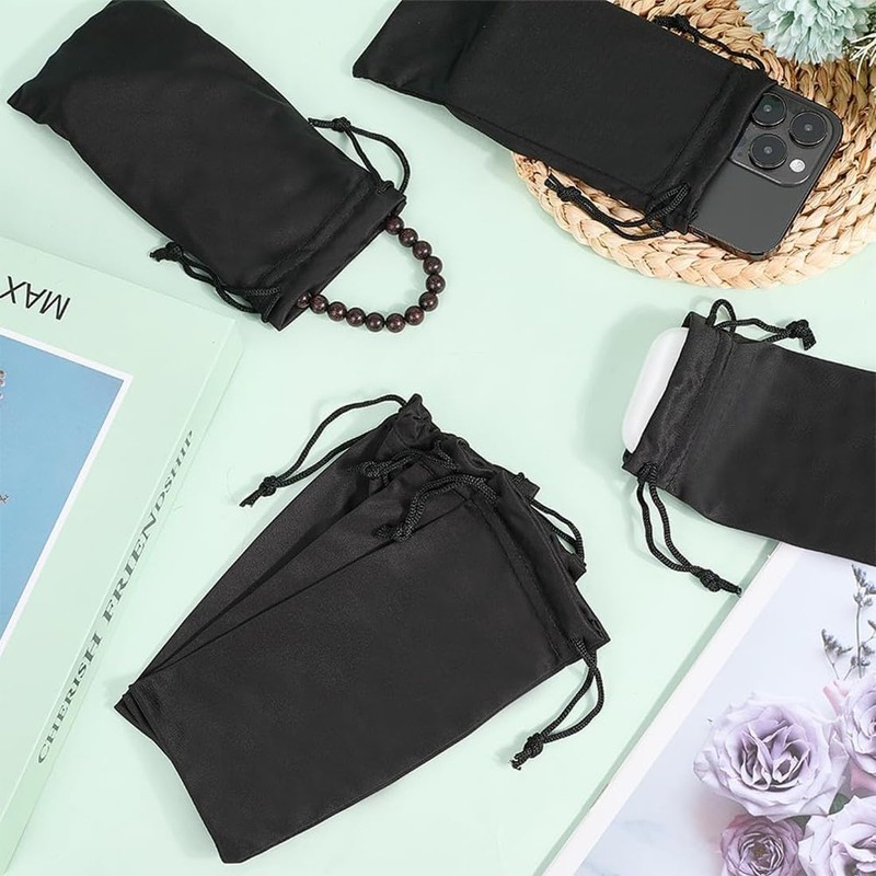 COYUN Pack of 20 Soft Microfibre Glasses Case, Glasses Case,