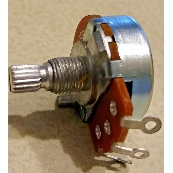 Unbranded/generic 100K Ohm B 1/4" Knurled Shaft Potentiometer Volume, Tone