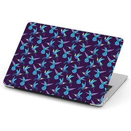 [ Compatible with New MacBook Air 13 inch (Model A1932 - Year 2018-2019) with Retina Display & Touch ID ] Full Body Hard Case Cover - Hummingbird Retro