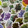 Undisclosed 100pc 1.5" Succulent Plant Cactus Stickers for Notebooks Water