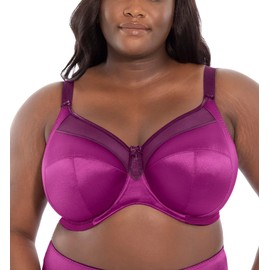 GODDESS Women's Plus Size Keira Underwire Banded Bra, Magenta Mix, 38DDD