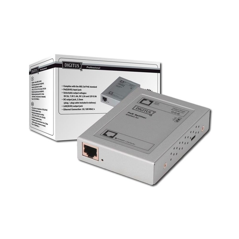 DIGITUS PoE Extender Injectors Splitters and Other Devices