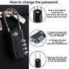 Ruayia TSA Suitcase Lock, 2 Pieces, Combination Locks, 3-Digit Security