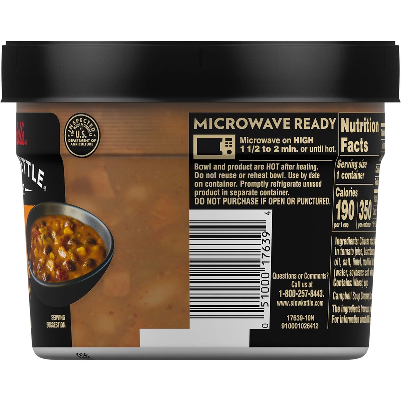 Campbell's Slow Kettle Style Southwest-Style Chicken Chili with White Meat Chicken,
