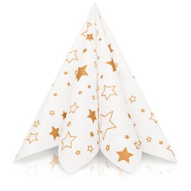 GRUBly Premium Airlaid Christmas Serviettes, Fabric-Like - Pack of 50 - 40 x 40 cm