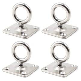 M5 Swivel Ceiling Mount Hook Heavy Duty 304 Stainless Steel for Yoga Swing Boat Rigging Marine Deck Hardware(4PCS)