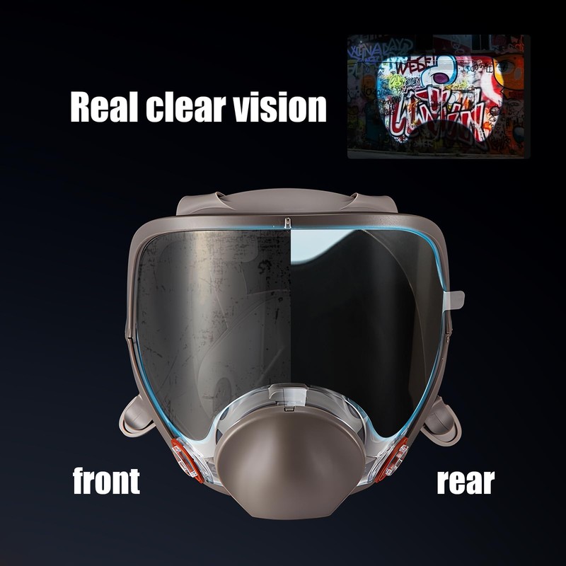 Frienda 50 Pcs Peel off Lens Cover Shield Respirator Mask