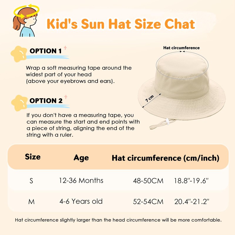 Xnova Cappello da Pescatore Sole per Bambini Ragazze Regolabile Secchio