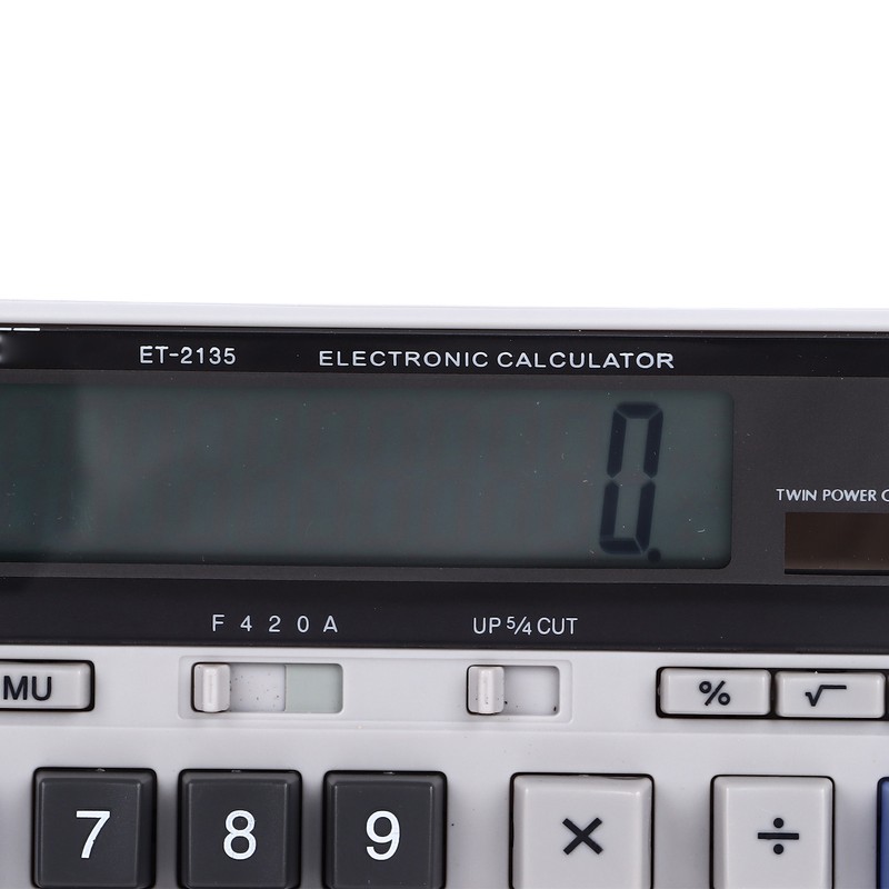 Solar Calculator 12 Digit Large Keys Clear Display Office Calculator