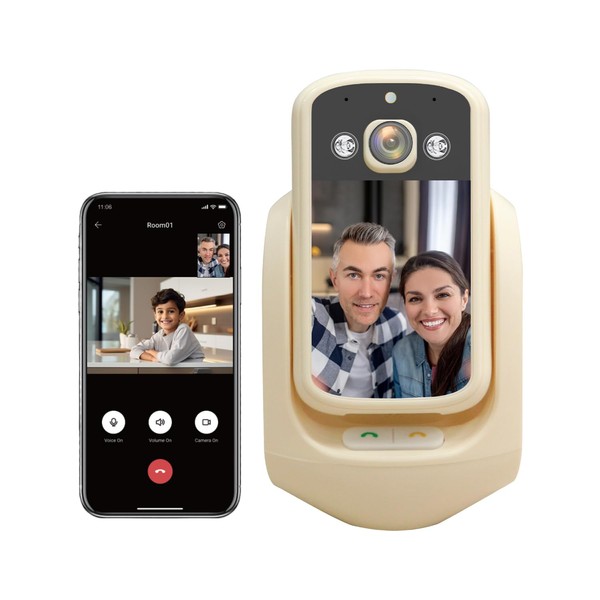 Two Way Video Calling Indoor Security Camera with 2.8 inch