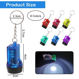 Yuragim Mini Torch Key Ring, 30 Pieces Small LED Torch Children for Party Bags, Children's Birthday Gifts, Children's Torch, Mini Torch for Outdoor Camping Hiking