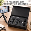 Wireless Lavalier Microphone for Video Recording - Compact Clip-On Audio