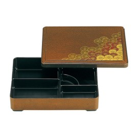 Fukui Craft 23213440 Sengoku Nagate Lunch Box, Nogikuchi Black (Lid Parent) 9 Size