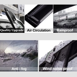 Unbranded Fits 07-14 Chevy Tahoe GMC Yukon Window Visors Sun Guard Rain Deflector Vent 4PC