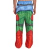 Dreamwave Holiday Christmas Elf Men's Fleece Pajama Pants Green/Red Small