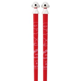 Skater AAD45-A Snoopy Acrylic Chopsticks 8.3 inches (21 cm) with Mascot