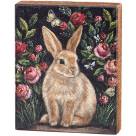 Primitives by Kathy Home Décor Block Sign - Woodland Bunny