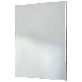 Red Co. 16" x 20" Large Decorative Frameless Beveled Edge Wall Hanging Mirror, Rectangular